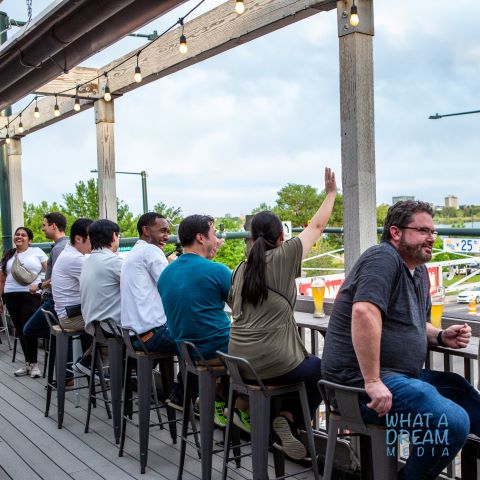 Brewery Tour on the Joyride Brewing Patio